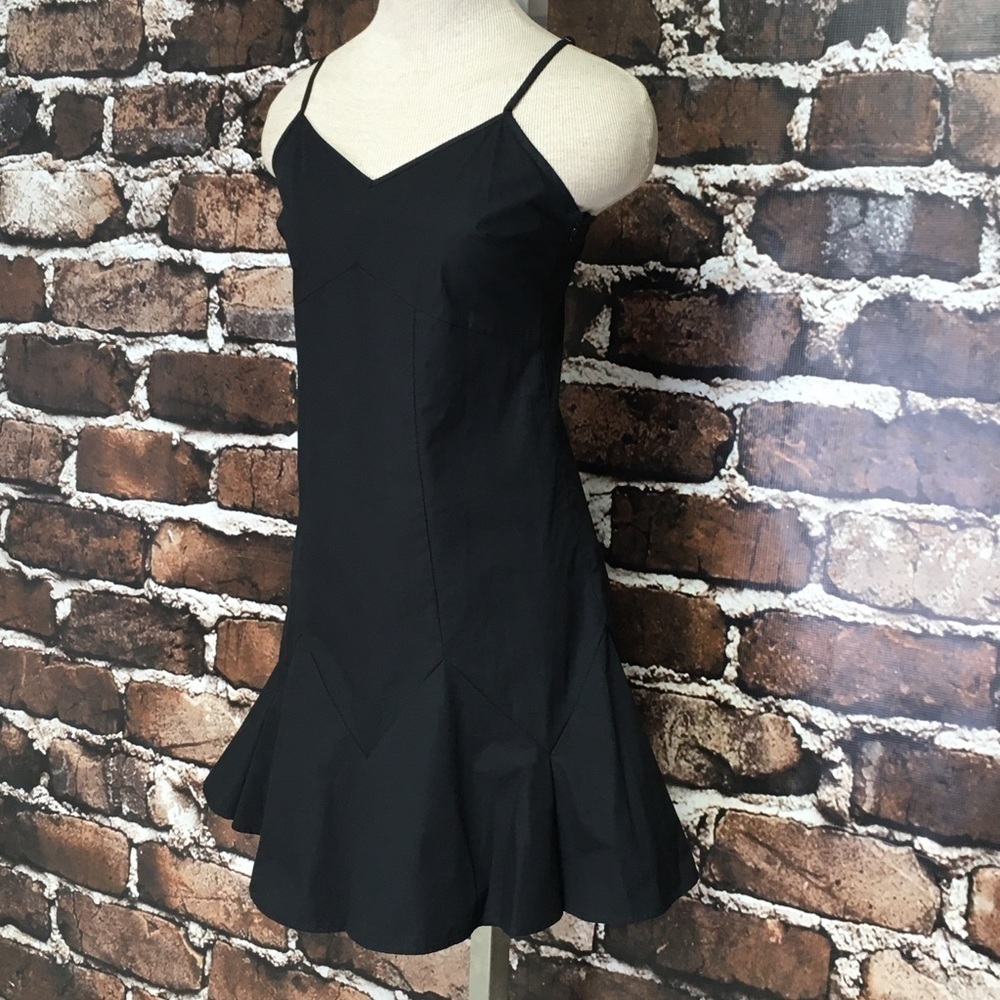 Derek Lam 10 Crosby Dress Sleeveless Cocktail Party Mini Ruffle Flare Size 0 XS